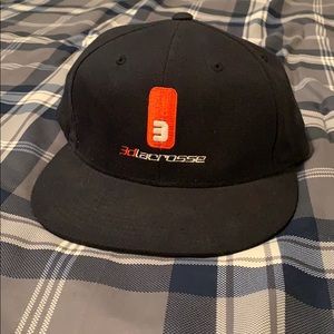 3D Lacrosse flat brim hat